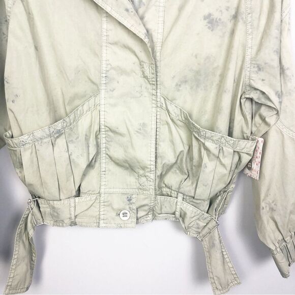 FREE PEOPLE | NEW Ripstop Parachute Utility Jacket Green Women’s Size X-Small - Picture 9 of 15